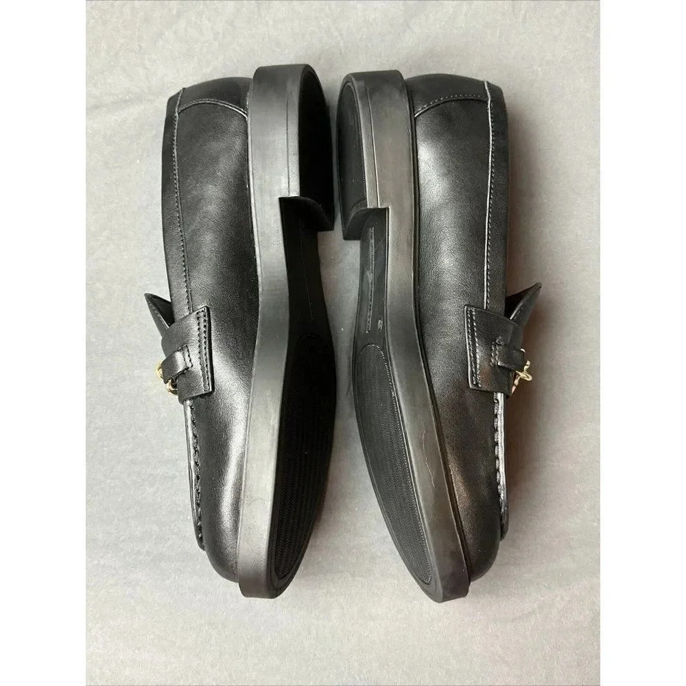 Tommy Hilfiger Black Loafer Women's Slip On Size 6 And 8 New - Picture 3 of 16